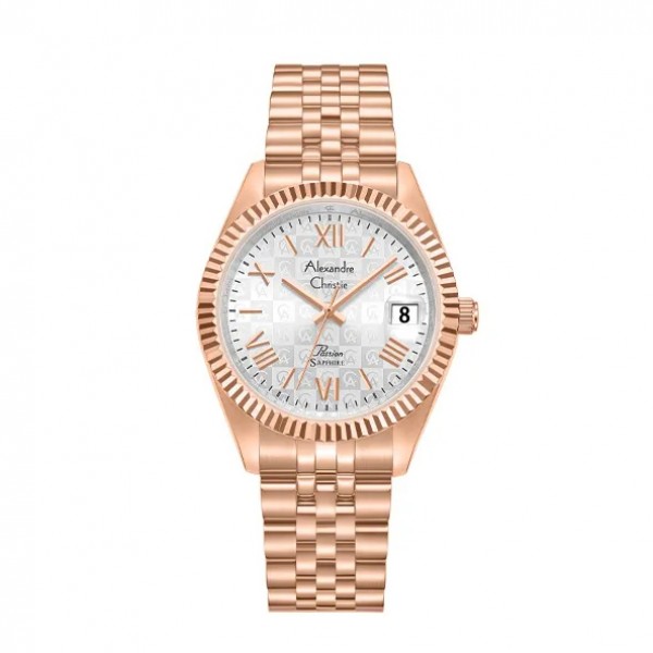 Alexandre Christie AC 5013 Rosegold White Computer Dial MAN MDBRGSL3